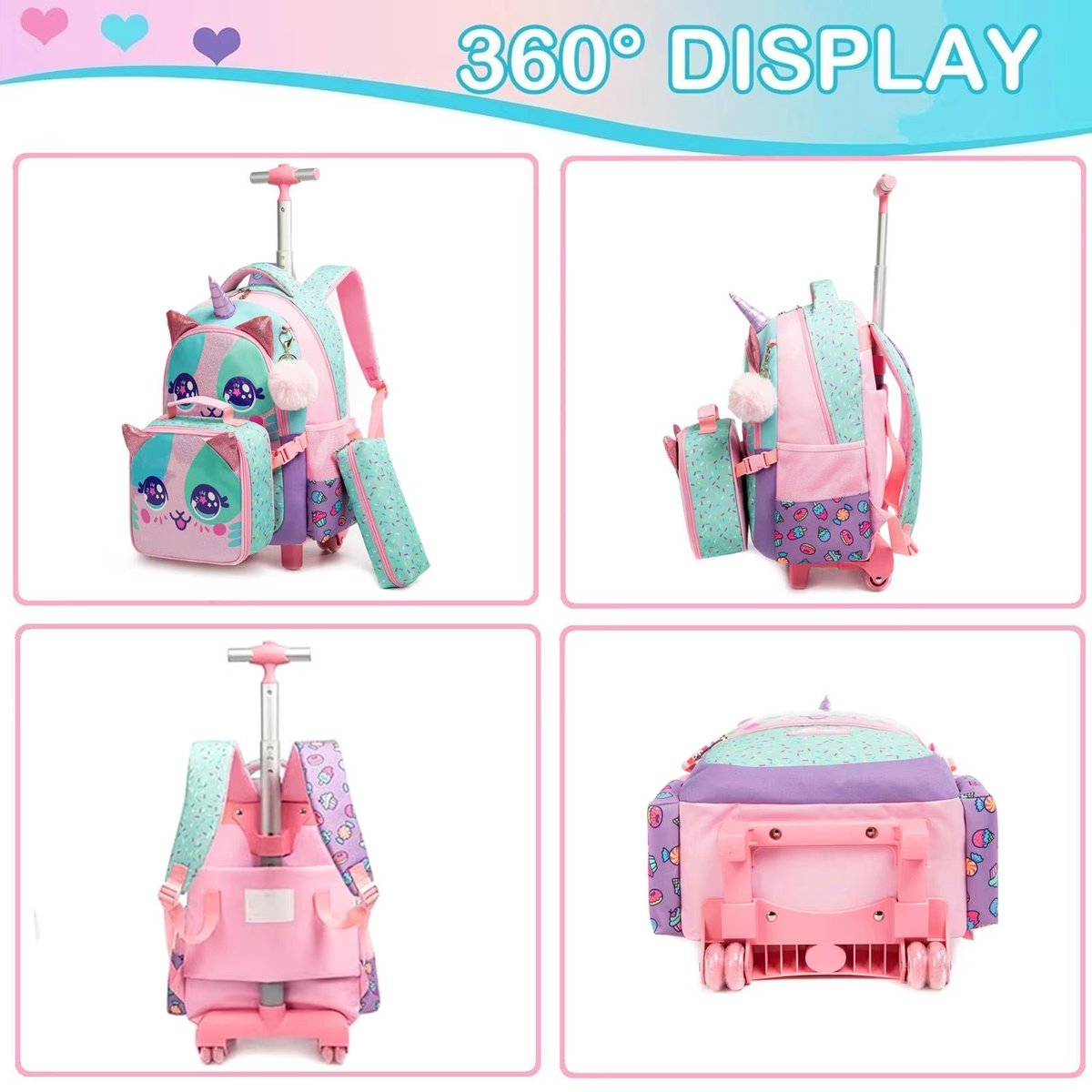 AkramMuham29439's tweet image. 3PCS Cute Rolling Backpack for Girls Backpacks with Wheels for Elementary Students Kids 3 in 1 Travel Luggage Carry on Suitcase
Price Now: USD 80.97 (Original price: USD 166.26,  51% off)
🔗Click &amp;amp; Buy: s.click.aliexpress.com/e/_c3wjpQtV
 
#RollingBackpack
#GirlsSchoolBag