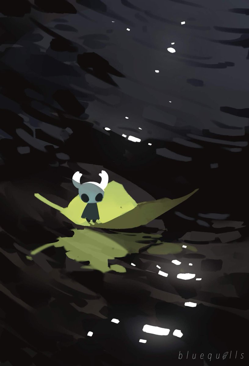 bluequills_'s tweet photo. heard the game turns 9 today so quick little doodle to celebrate! 

#hollowknight https://t.co/wkONspH37N