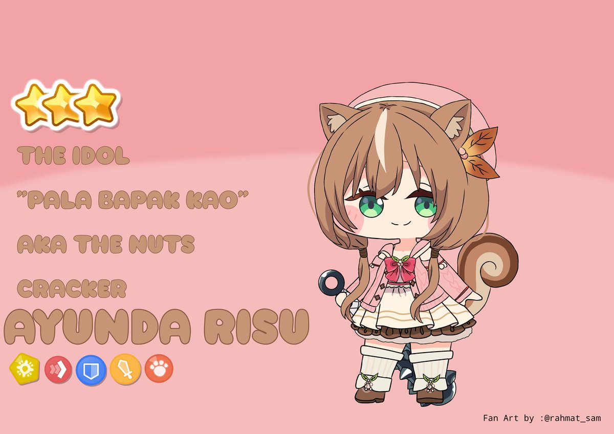 rahmat_sam's tweet photo. (Re-upload#2)
#iRISUtration
["Pala Bapak Kao" A.k.a The Nuts Cracker]
Ayunda Risu 🐿️🥜
Trickcal: Chibi Go version
Nagging : Pala Bapak Kao gw pentung sini!
Pinching : Woi Ngapain Cubit²?!
Tickling : *Ketawa Karir* 🤣
Supp me on:
https://t.co/Yn1riNyx33
https://t.co/rEzUv7gPWz https://t.co/c3IeZ5eBpi