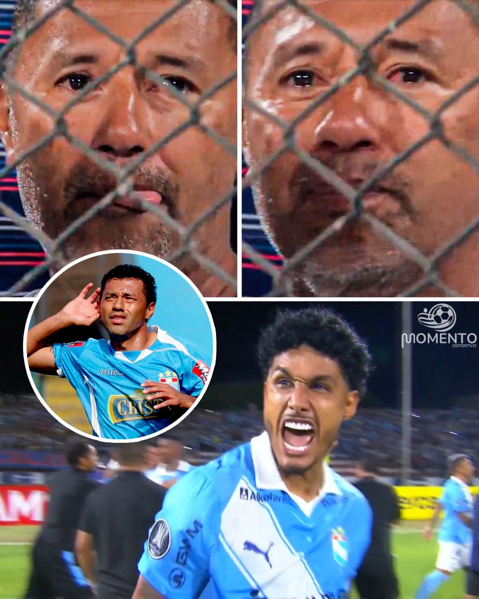 🥹🔟🩵 El 'Chorri' Palacios se emocionó 𝗛𝗔𝗦𝗧𝗔 𝗟𝗔𝗦 𝗟𝗔́𝗚𝗥𝗜𝗠𝗔𝗦 tras el penal decisivo de Cristiano que selló la clasificación de Sporting Cristal a la Fase 3 de la Copa Libertadores.

🫶 Como un hincha más, siempre alentando al equipo de sus amores desde la tribuna.