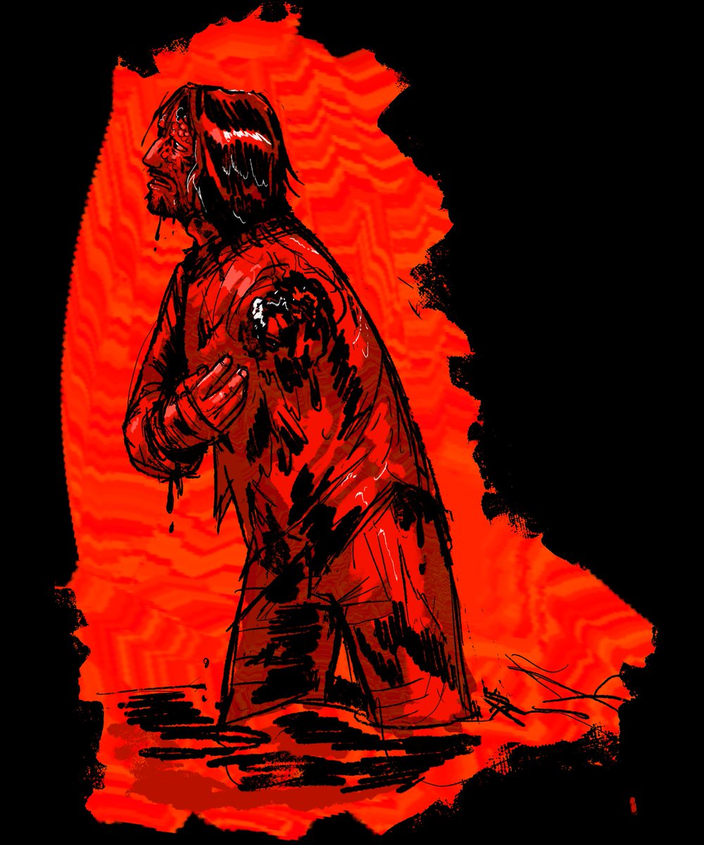 Dipping him in blood and then throwing him against the wall so he makes a loud smack sound 

#ironlung #IronLungSpoilers