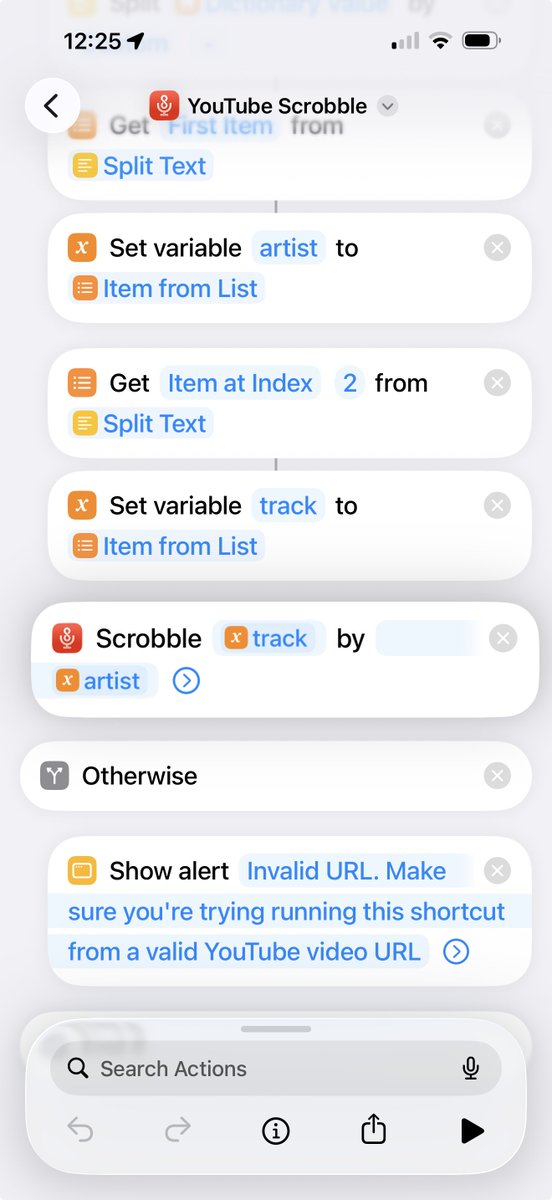 TommyCadle's tweet photo. It's always exciting when AirScrobble users reach out to share their use case of App Intents with the app! It's such a powerful framework that, despite being quite easy to get started with, still feels like it flies under the radar for most https://t.co/4J8K3p4Tqa