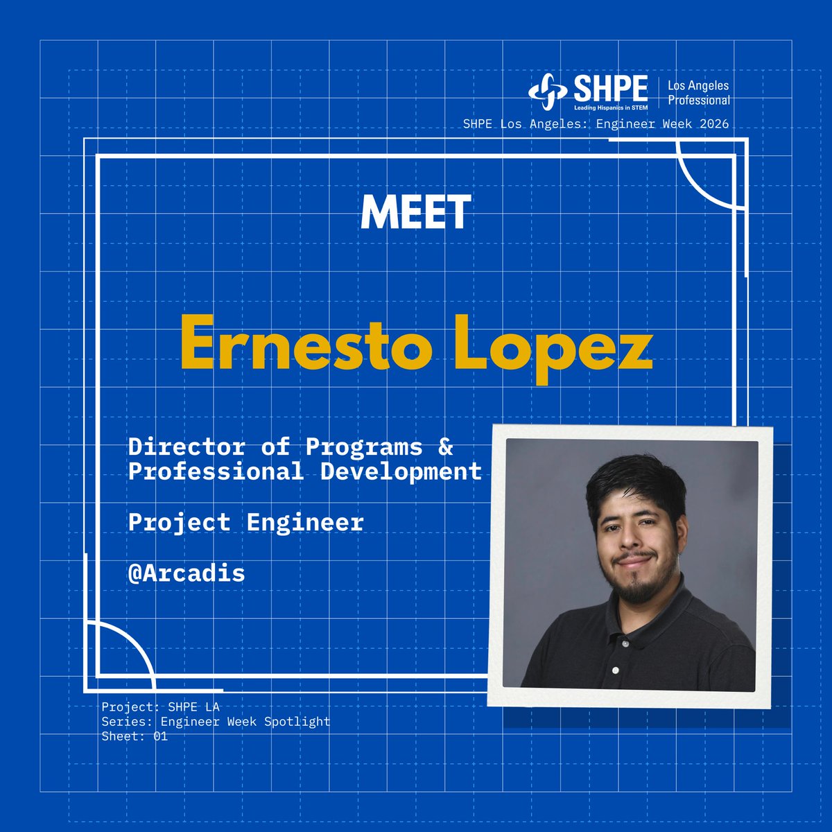 shpelosangeles's tweet image. 🚀 Engineer Week Spotlight: Ernesto Lopez
From balancing work &amp;amp; school to overcoming impostor syndrome, Ernesto’s journey is built on resilience.
“Some finish in 4 years. Others take longer. What matters is that you make it through.”
#EngineerWeek #SHPELA #MechanicalEngineering
