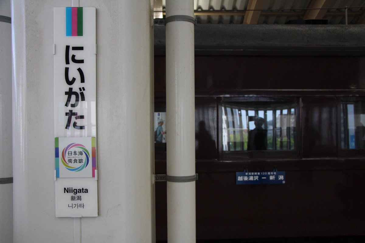 駅名板と車両を一緒に撮影した画像を貼ろう