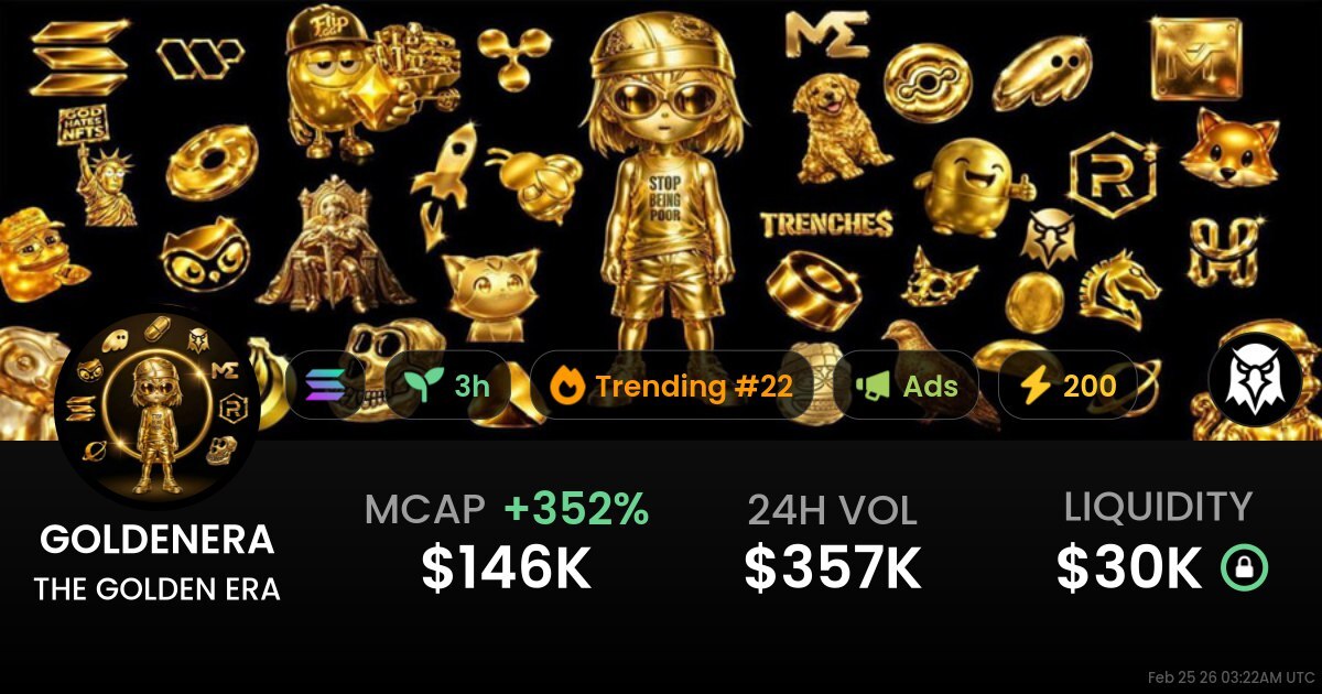 cajhenblubbs's tweet photo. Aped $goldenera

The Golden era, mentioned by Trump 

https://t.co/M3CnYtq9dF

6dQD8ALWdkFiD77D34qzUHFuifpaCnoWAEGRgvcZpump https://t.co/PJGFB6xQQJ