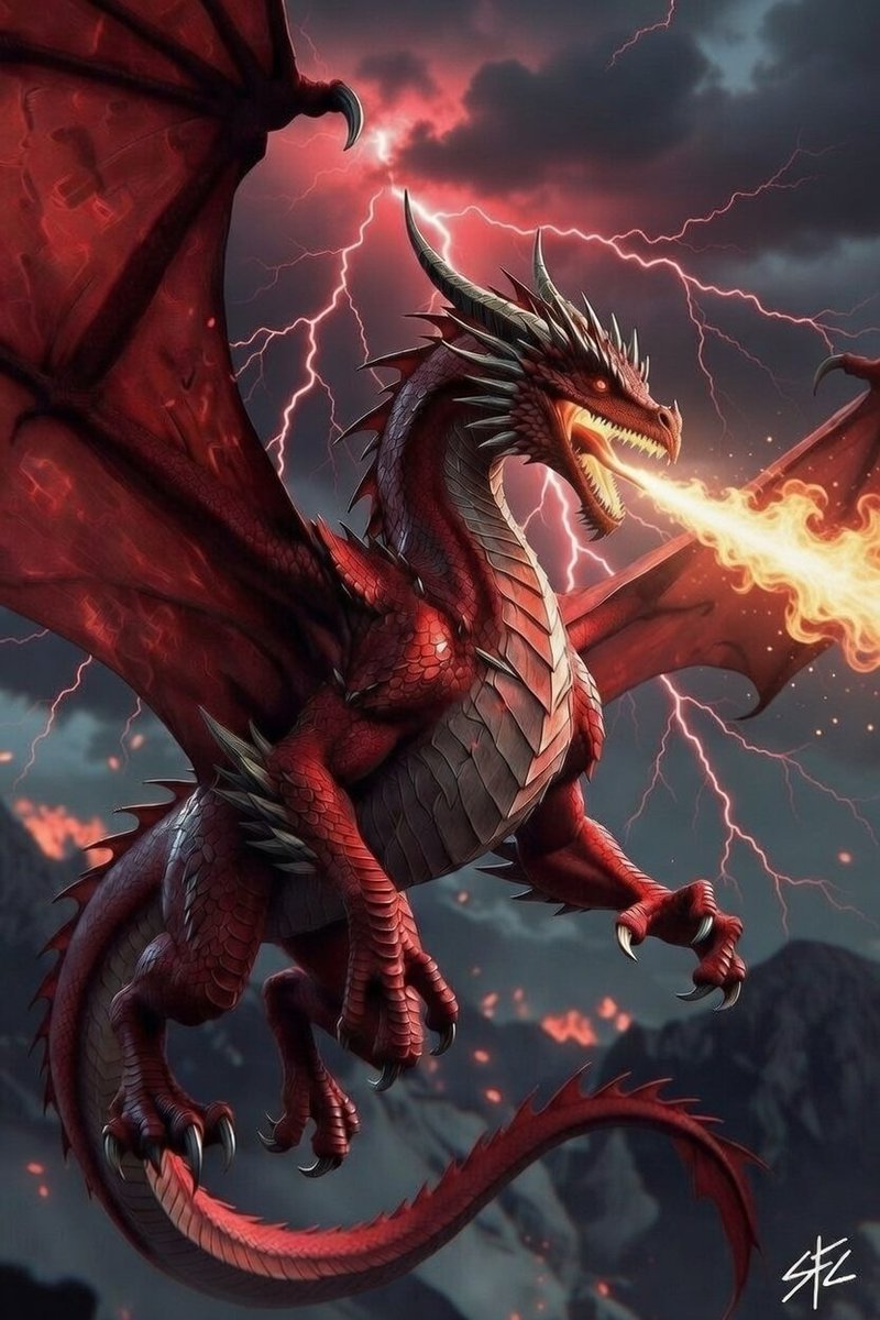 My Red art on dragon day 🔥