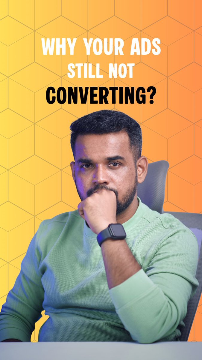 Still Wasting Budget on Ads Solve this Problem Instead!

✅ Your ad budget won’t save you if your creatives don’t grab attention

✅ Weak visuals and unclear offers make people scroll before they even read

Video Link: youtube.com/shorts/WdXRGhL…

#PPCMarketing #AdCreatives #PaidAds