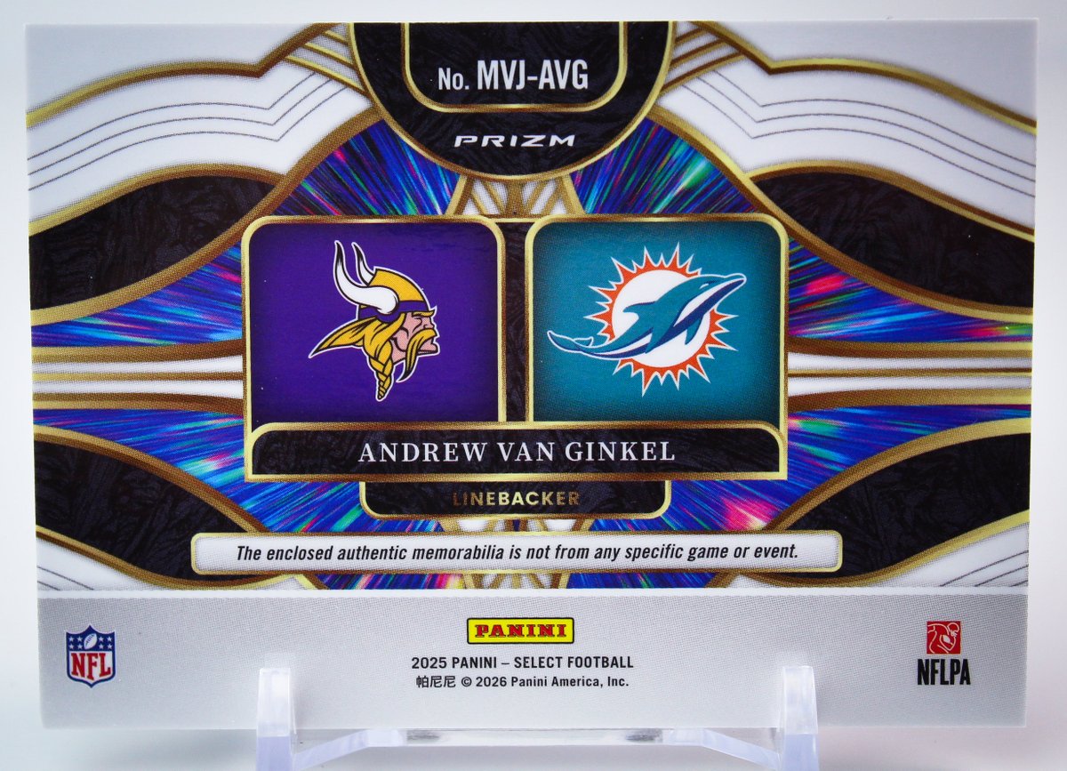CDB_SportsCards's tweet image. #Multiverse #AndrewVanGinkel #DualPatch #Vikings #Dolphins #eBayFinds 👇link👇