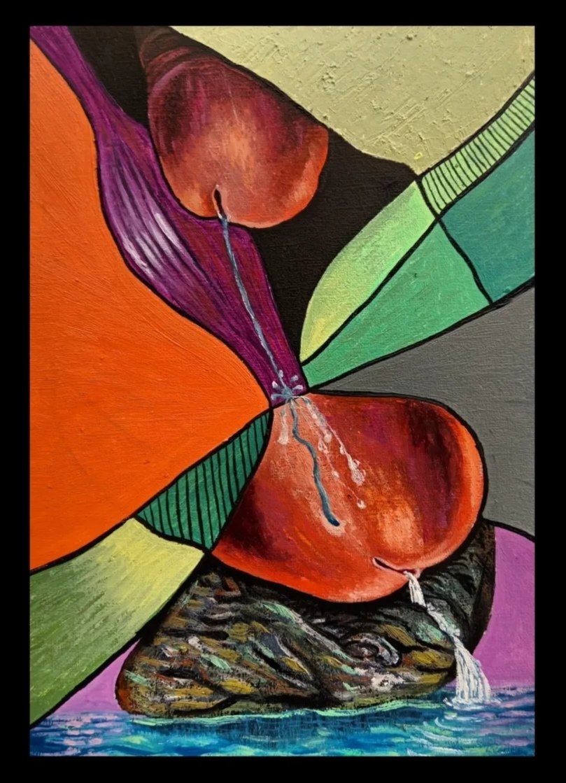 PINTURA IMAGINATIVA
Título: Cascada
Técnica: Óleo sobre cartulina

#arte507 #pintorpanameño #artepanameño #artistapanameño #nudeart #arterotico #eroticart #feet #malefeet #bear #daddybear #dchitra