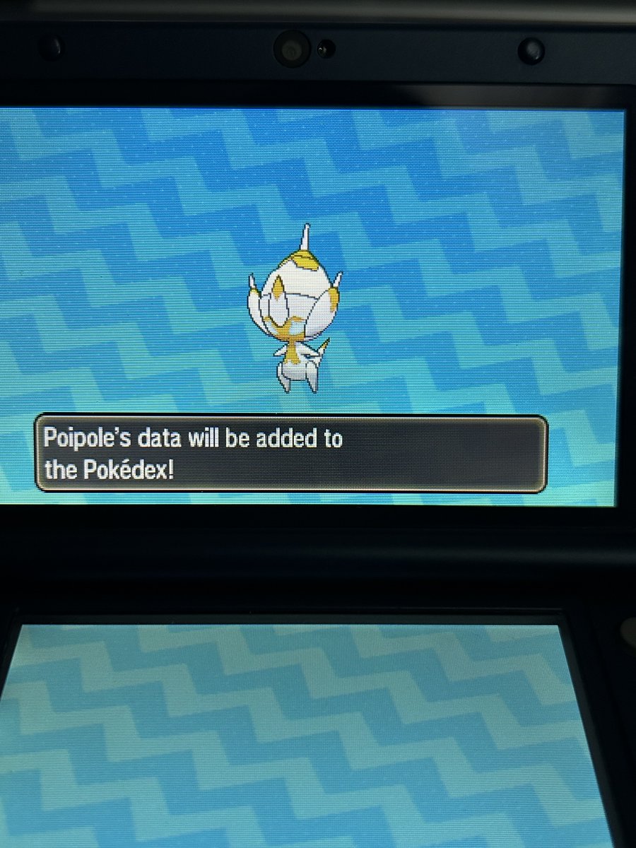 Shiny Poipole in Ultra Moon after 15,376 resets! Second shiny one to complete the line.