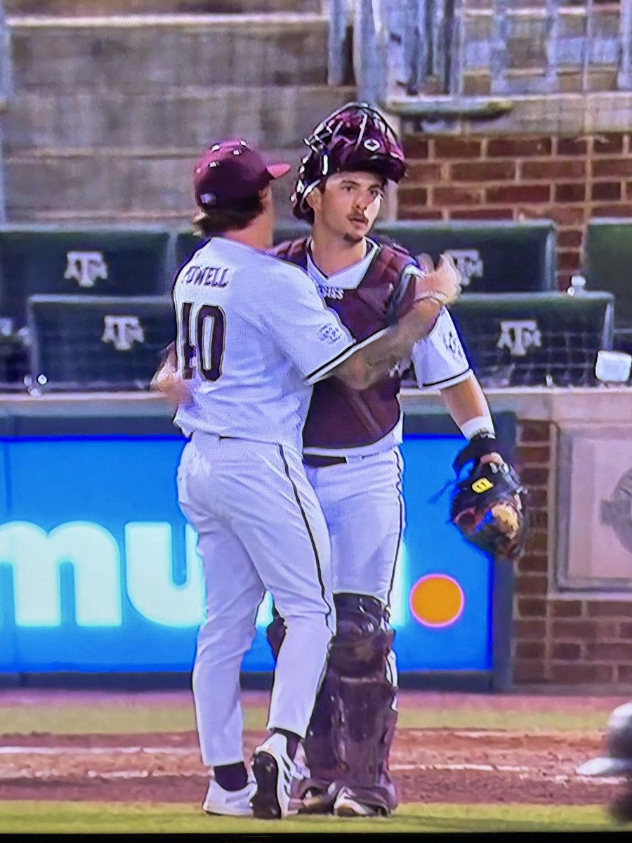 bpowelltx's tweet photo. The kid @cooperP_8 made his A&amp;M debut tonight. Two ks. Topped 95. No runs. A little nerves and little to clean up but we build from here. Couldn’t be prouder of this dude. https://t.co/rcKK7N3CBQ