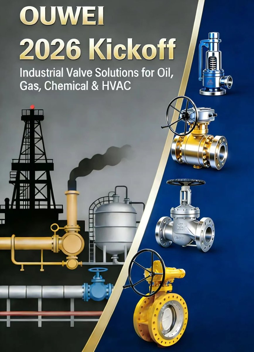 MISHA520FY's tweet image. Wenzhou OUWEI Technology is back in business for 2026!
We provide professional industrial valve solutions for oil &amp;amp; gas, chemical, HVAC and pipeline projects.
Our team is ready to support your success.
#BallValve #GasTransmissionValve #API6DStandard #Ouweivalve #Valve