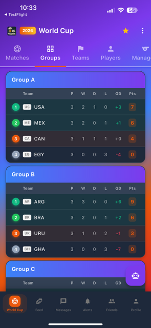 PregameChris's tweet photo. 📊 12 groups. 48 teams. The biggest group stage in World Cup history.

✅ Live standings
⚽ Goals, points, goal difference
📈 Qualification tracking
🏆 Bracket fills in as teams advance

Group → Round of 32 → Final 🔥

https://t.co/ZManr0GNB7  

@ESPNFC  @433  #WorldCup2026 https://t.co/hx15XLCEXL