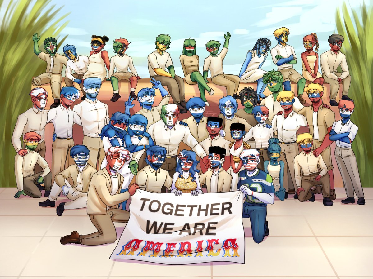 Hi guys *die*
#countryhumans #america #superbowl2026