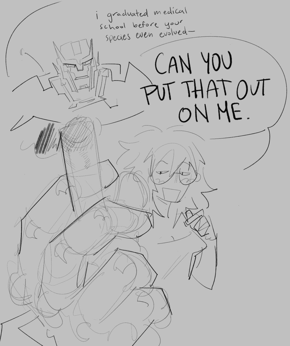#tfp we wouldn’t last a day in the same room bc he would kick me out of it within the first ten seconds