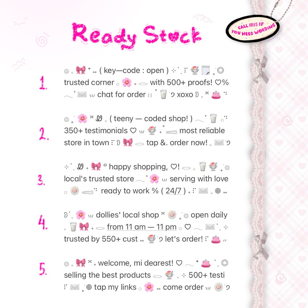 iris, wording! tweet media