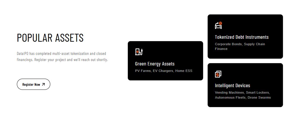 DataIPO_RWA's tweet image. From green energy to tokenized debt and intelligent devices —
RWA is already happening across real industries.

If you’re building real assets, register your project and let’s explore the right on-chain path.dataipo.com

#RWA #DataIPO #SimpleChain #Bitcoin