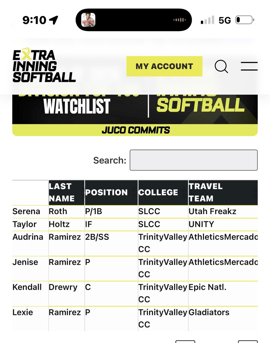 Lexie Ramirez 2026 RHP/MIF tweet media