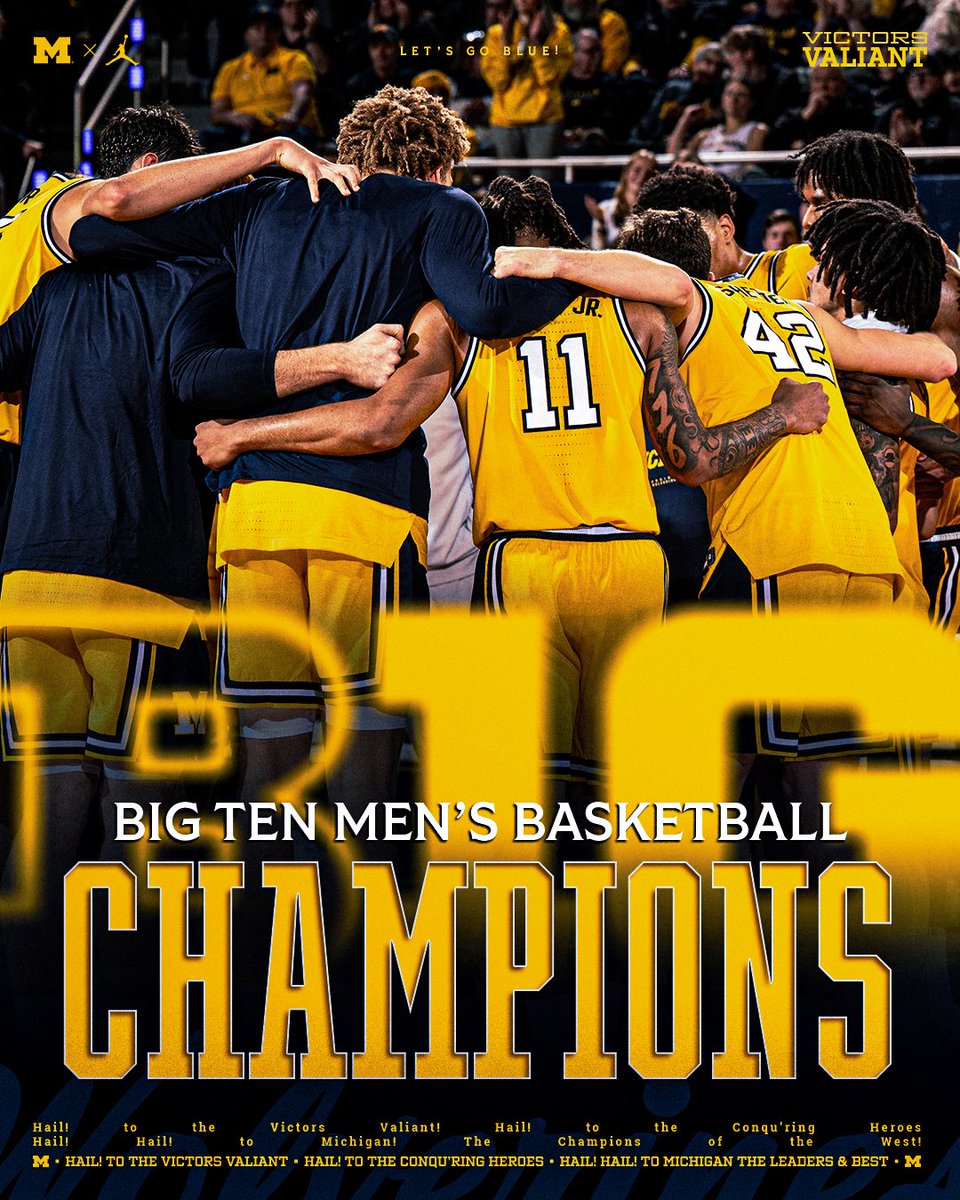 Congrats, <a href="/umichbball/">Michigan Men's Basketball</a>! 🏆