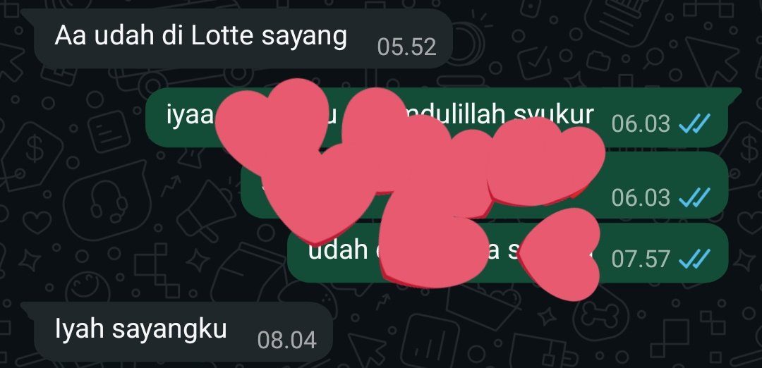 he always call me sayang or sayangku 🤗