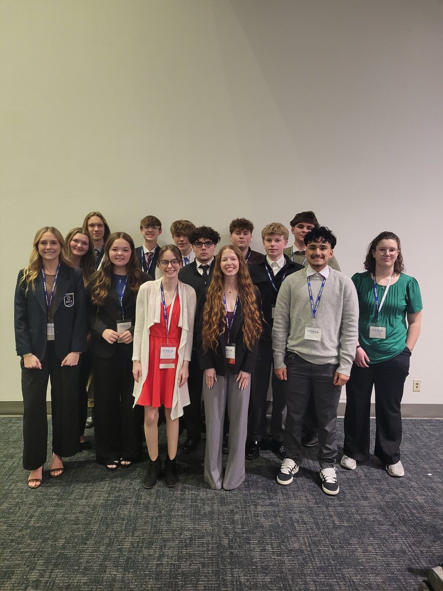 Today was a full day of competition. We find out finalists in the morning. #gotheextra <a href="/OhioDECA/">Ohio DECA</a>