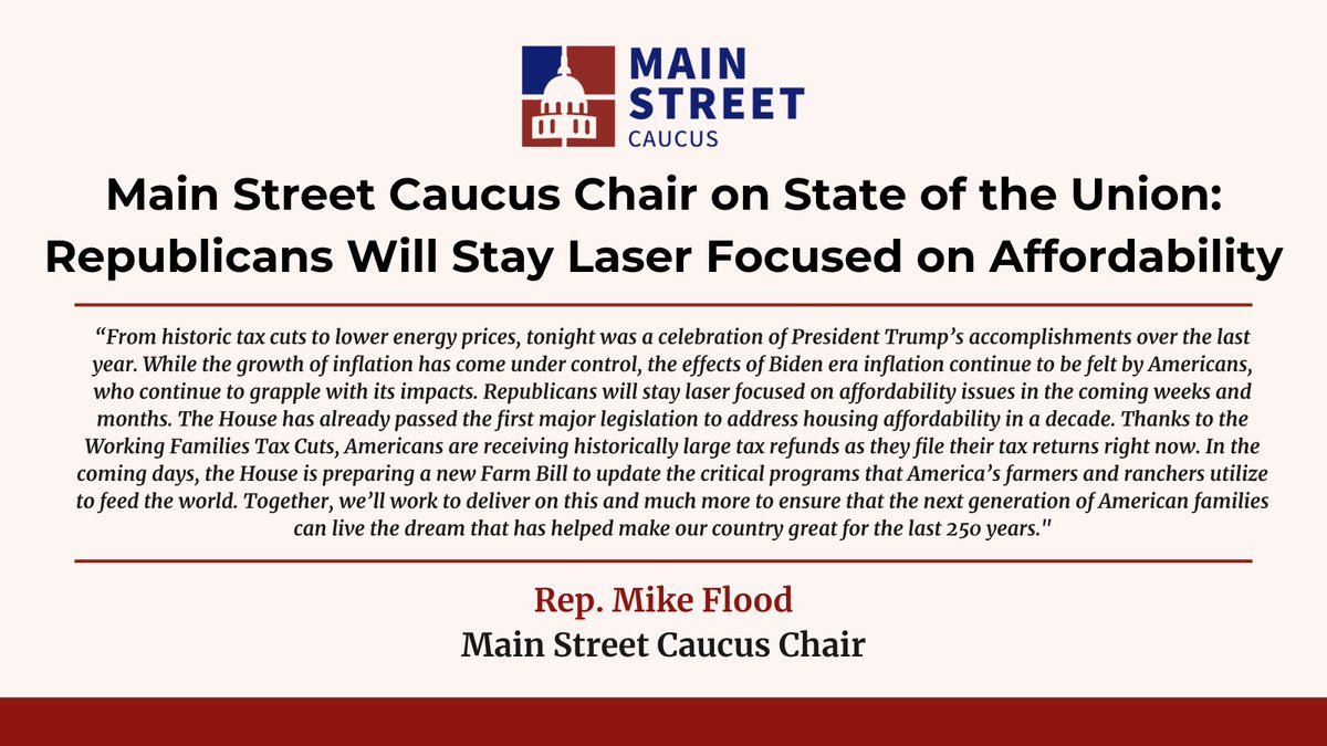 Republican Main Street Caucus tweet media