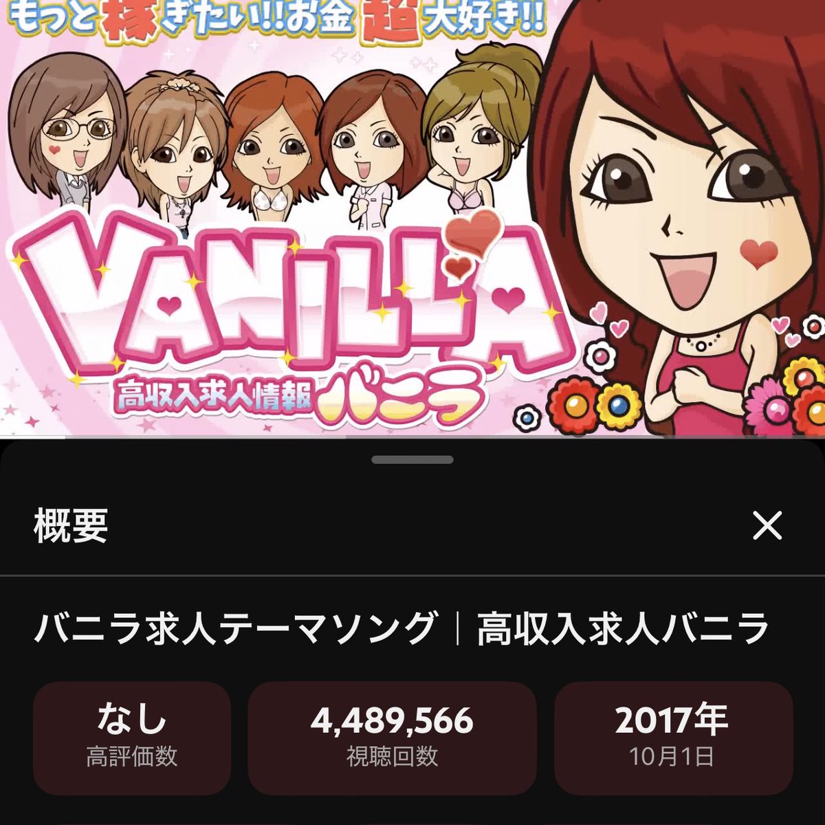 【人類史に残る偉業】Juice=Juice『盛れ！ミ・アモーレ』日本武道館公演の再生数がバニラ求人テーマソングの再生数を超えたことをお知らせします。 #juicejuice