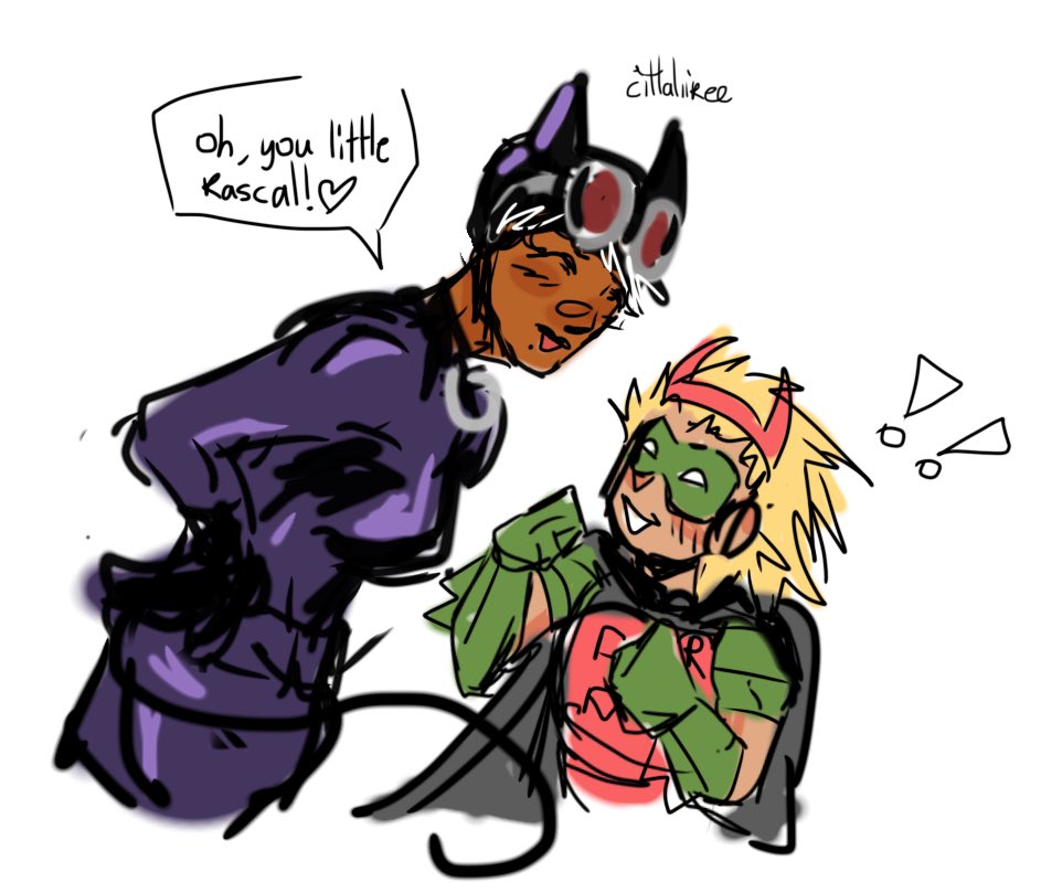 citlaliiree's tweet photo. sorry but i thought this ibispaint doodle was so cute!! stephbin with selina :D

#catwoman #selinakyle #stephaniebrown #stephbin https://t.co/JaLqWCDtIK