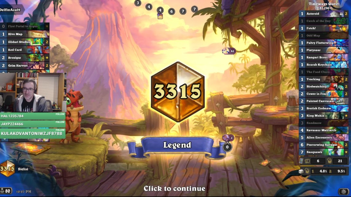 SidisiTV's tweet photo. February Legend w my Brutish Quest list again! Climbed from D5 last couple days but played mostly on mobile.
Struggled to make my other off meta experiments Legend worthy this month but we go agane in Marchπ²π₯Ή
Notesβ¬
#SidsLegend #sidtimewaysdecks #hs_hun https://t.co/HWeB8Ftp0X