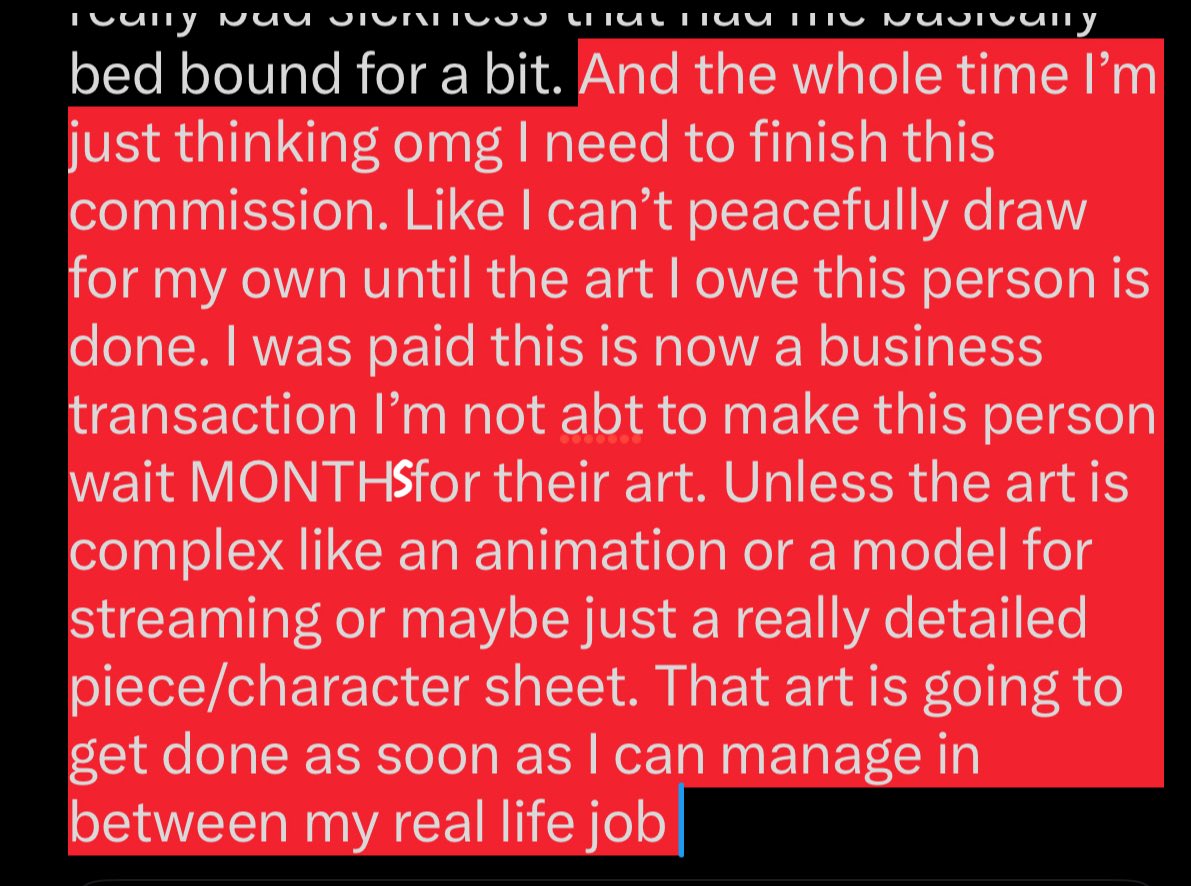 sttcsounds's tweet photo. I like physically become unwell like riddled with anxiety if I haven’t finished a person’s commission within like a 1-2 weeks max like I think there was one time I pushed it to 2 weeks purely because I was hit with a really bad sickness that had me basically bed bound for a bit. https://t.co/InIQayjuLB
