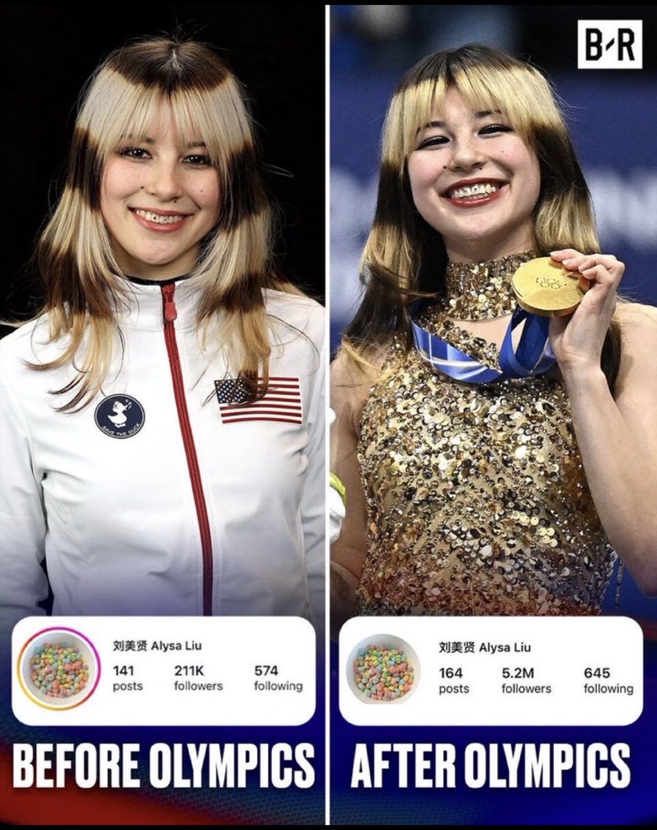 BREAKING 🚨 Alysa Liu has GAINED over 5 million followers since her flawless Olympic Performance

THIS IS WHAT LOVING AMERICA GETS YOU

I LOVE THIS ❤️

#AlysaLui