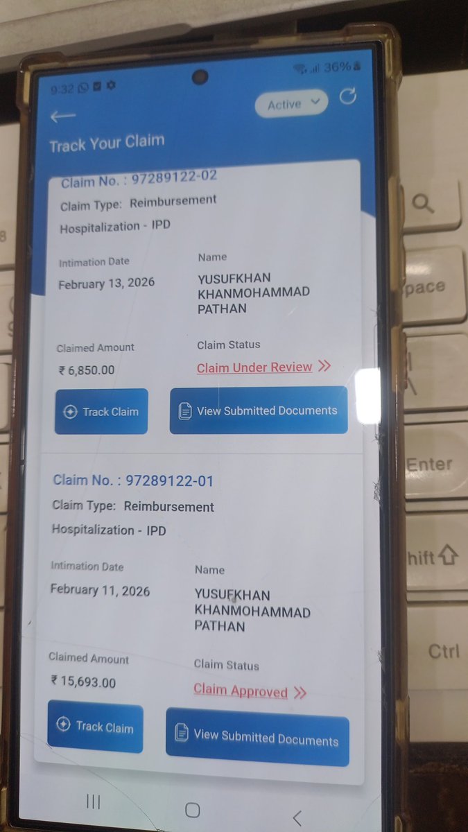 sufiya_pathan's tweet image. Claim No. 97289122-01 is approved but payment not credited. Claim No. 97289122-02 still under review without defined timeline.
As per IRDAI (Protection of Policyholders’ Interests) Regulations, 2017, @policybazaar  #IRDAI #InsuranceOmbudsman @careinsuranceIN