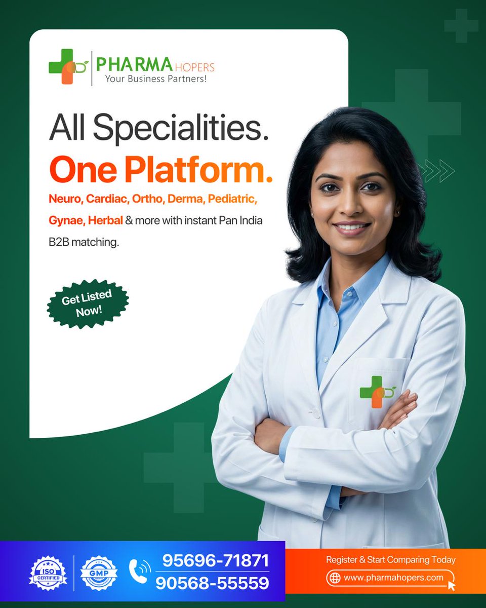 suhani_wh's tweet photo. Struggling to find the right pharma supplier?
We make it simple, reliable, and fast. ✅
Connect instantly with verified manufacturers, ensure top-quality products, and enjoy pan-India delivery—all in one place.

📞 Phone: 7717441804
🌐 Website: https://t.co/PA05RYTFuq https://t.co/b9gJajB6Ov