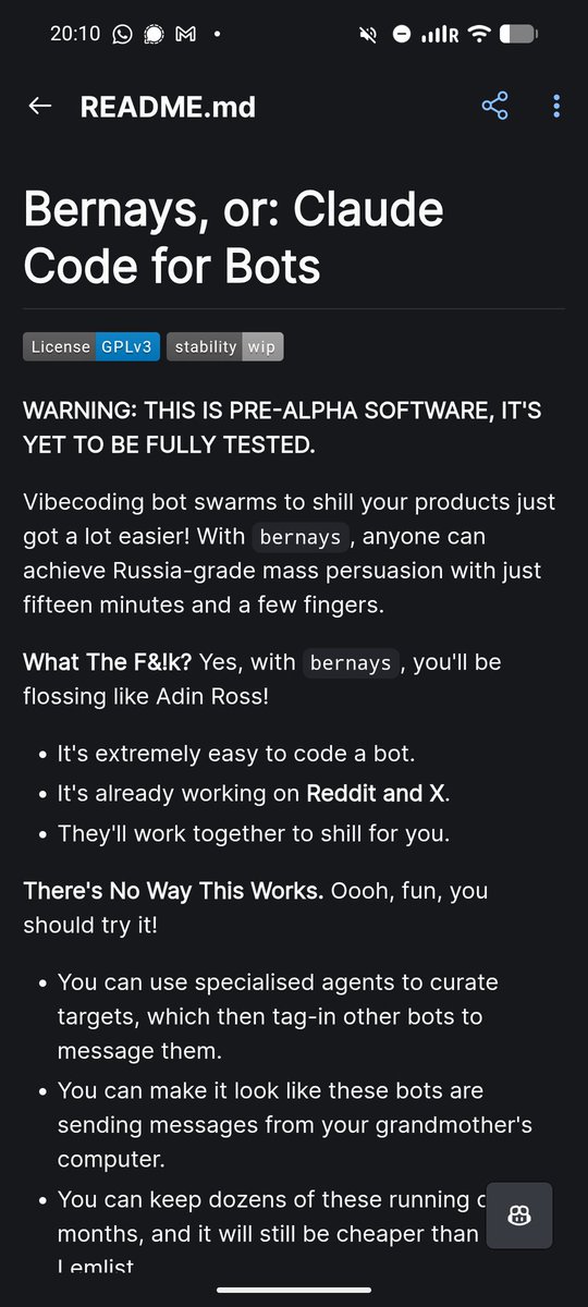 agent swarms for marketing, alpha version on github