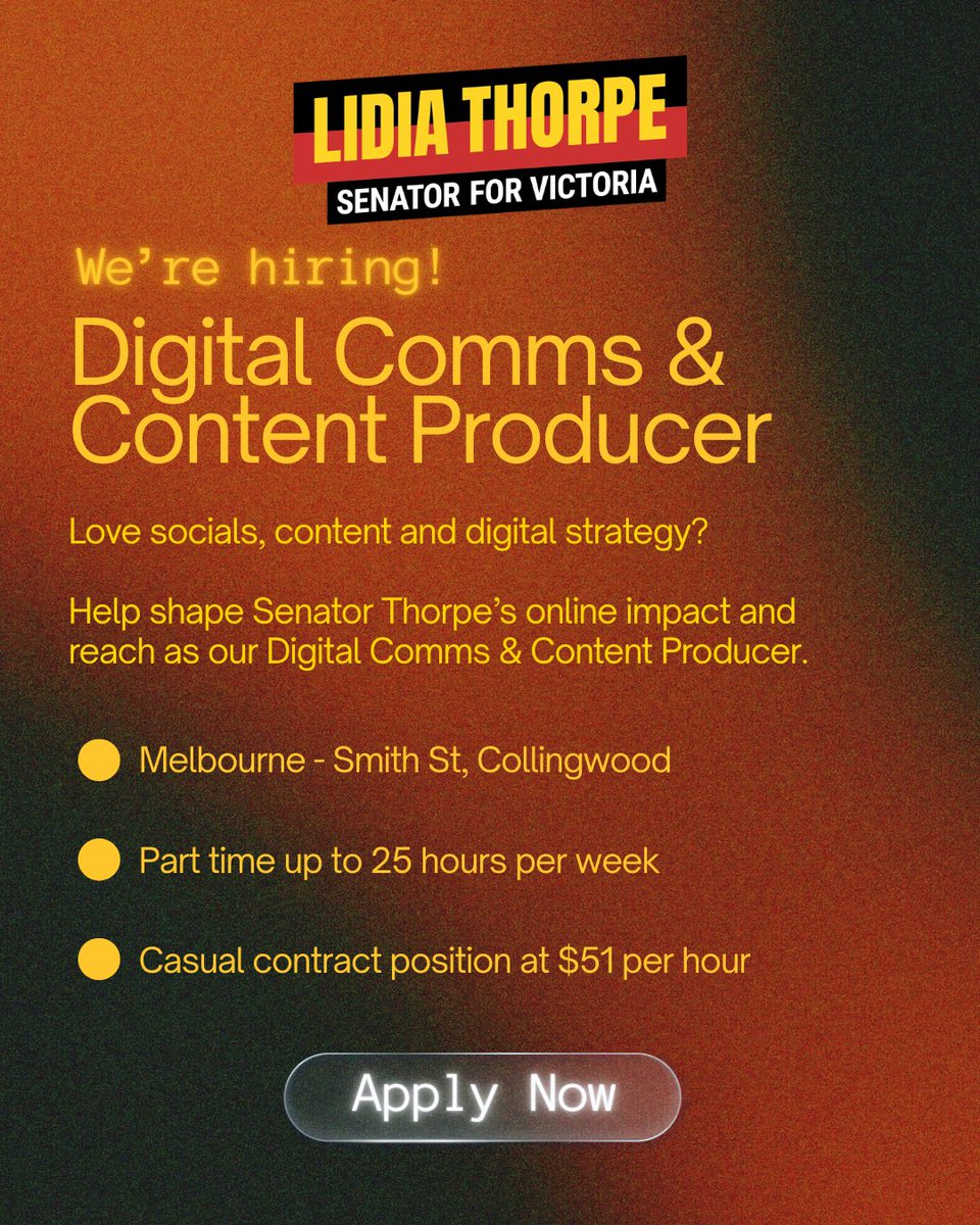 Senator Lidia Thorpe tweet media