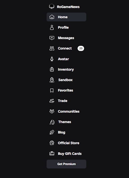 RoGameNews's tweet photo. Roblox is slowly rolling out the new Side Bar UI! ✨

#RobloxDevs #RobloxDev #Roblox #RobloxUpdate #SideBar #New #UI #UX https://t.co/Uyqzd0aPe0