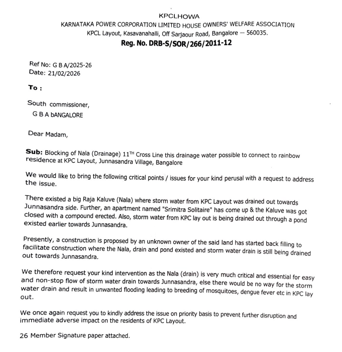 SaveBellandur(ಬೆಳ್ಳಂದೂರು ಉಳಿಸಿ) tweet media