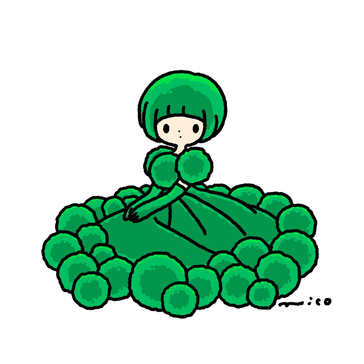「Marimo #今日は何の日 #マリモの日」|paricoのイラスト