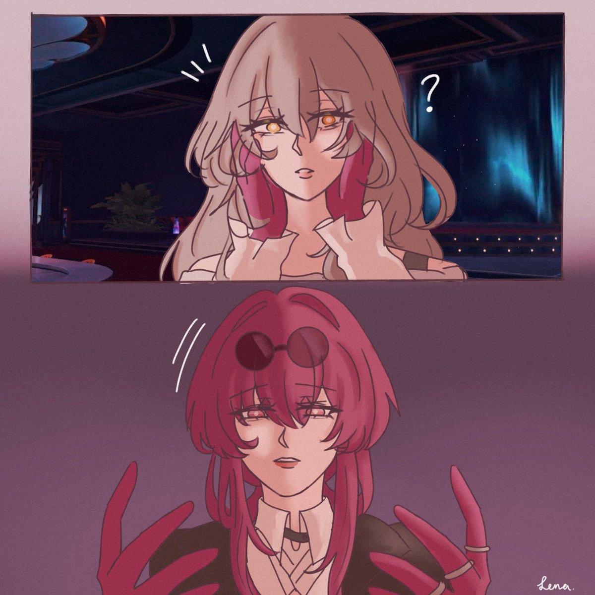 “Kafka?”

“Oh Stelle, sorry. It’s nothing.”

They have been stuck in my head ahhhhhhhhh 😭

#kafstel