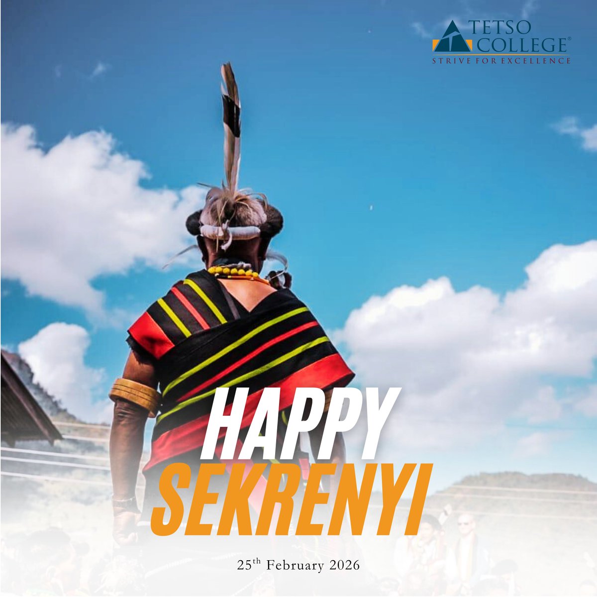 Wishing a very Happy Sekrenyi to the Angami Naga community! ✨ May this beautiful festival of purification and renewal bring abundant health, peace, and prosperity to you and your loved ones. Proud to celebrate the rich cultural heritage of Nagaland together! 🌾