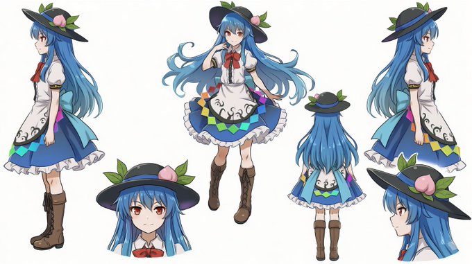 AI(🍌)に特定のキャラを安定して出力させるための参照用画像の準備の仕方。
まず一枚の立ち絵から、前後左右と顔のアップを生成させる。
それを衣装変更してバニーにしてもらう。
お腹に便所と書き込むところまではなんとかやってくれる。 