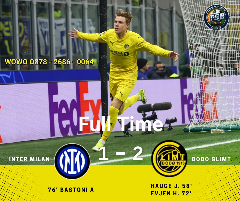 maskingbarong's tweet photo. Kjør da Champions League🤌 mantap gacorrr hauge &amp; evjen membantu Bodo Glimt , berhasil menyingkirkan Inter milan di kandang nya sendiri . https://t.co/IMpuyUtpGX