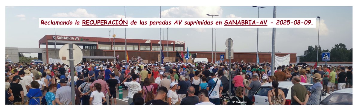 CasaRVillaCelia's tweet photo. En #SanabriaYCarballeda, (Zamora), lo hemos dicho y decimos alto y claro #Reclamamos la #Recuperación de las paradas AV suprimidas en #SanabriaAV el 09-06-2025, hace casi nueve meses @Renfe, @transportesgob @Congreso_Es
👋@ComisionEuropea
NOTA de PRENSA:
https://t.co/a5QIQ6uQ9K https://t.co/M9R1iJR0vd
