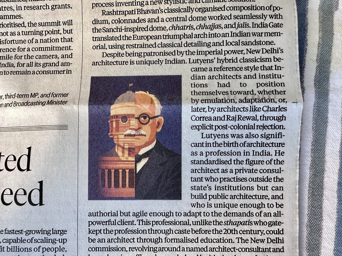siminpatel's tweet photo. ‘The removal of Lutyens’ bust is a denial of history and a disservice to a professional.’ https://t.co/Qps16CBRHv