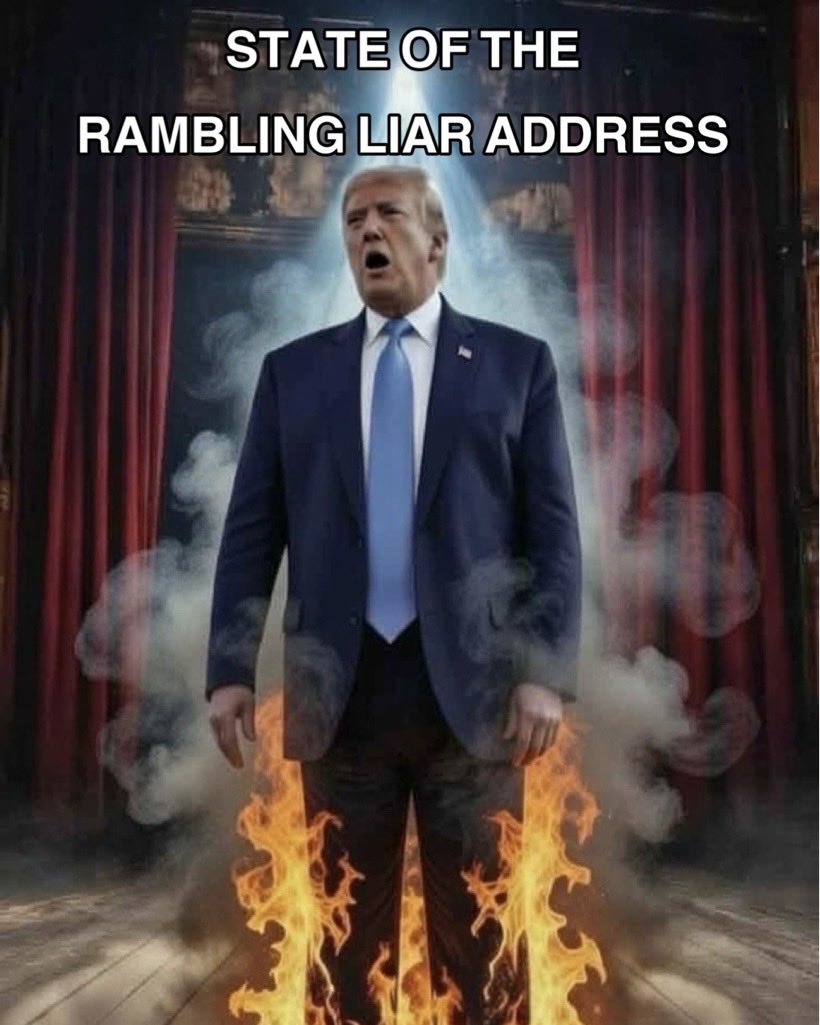 Status: PANTS ON FIRE #SOTU