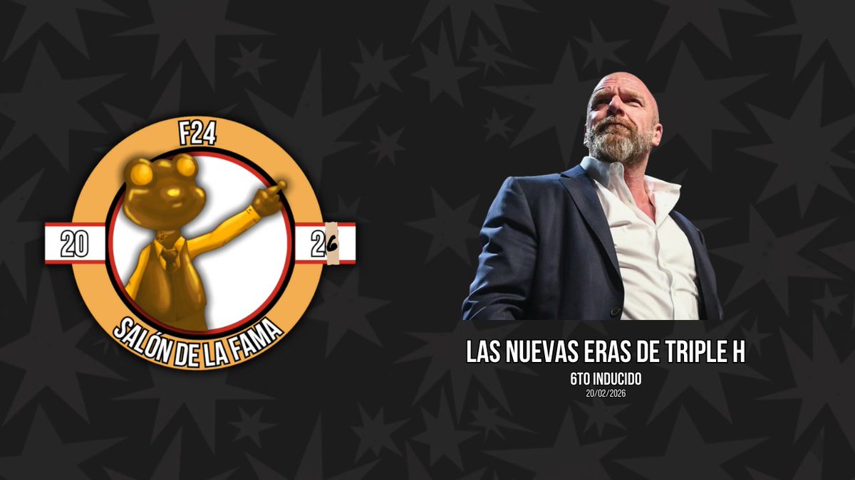 Porque nunca antes nos había traído tantas nuevas eras (más allá de Tony Khan en el 2024 que hacia literalmente lo mismo) Triple H y sus "nuevas eras" han llegado al Salón de la Fama de F24.

Y créanme, USTEDES NO HAN VISTO NADA AÚN.