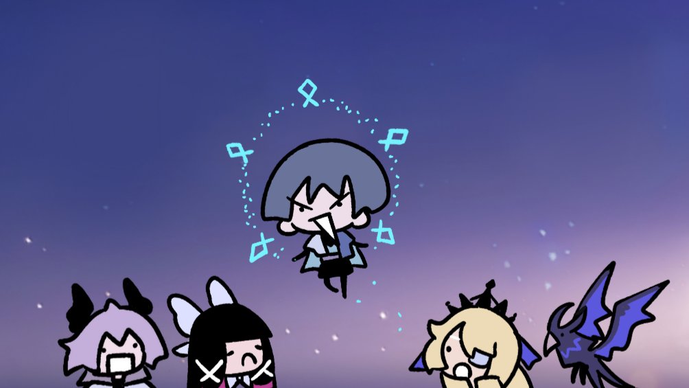 AracanthusDraws's tweet photo. Guess who among them flies..? https://t.co/6eCqFcWd9C