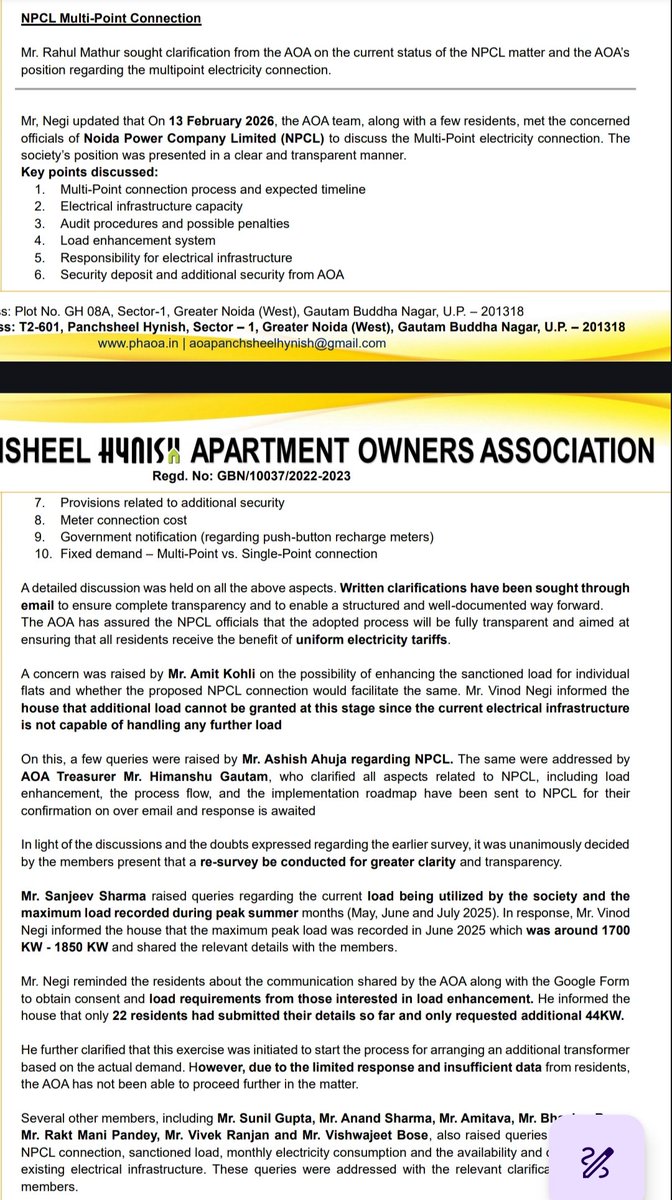 <a href="/npclgrnoida/">npclgrnoida</a> 
All details informed to residents on 17th &amp;19th Feb meeting, MOM of 19th meeting