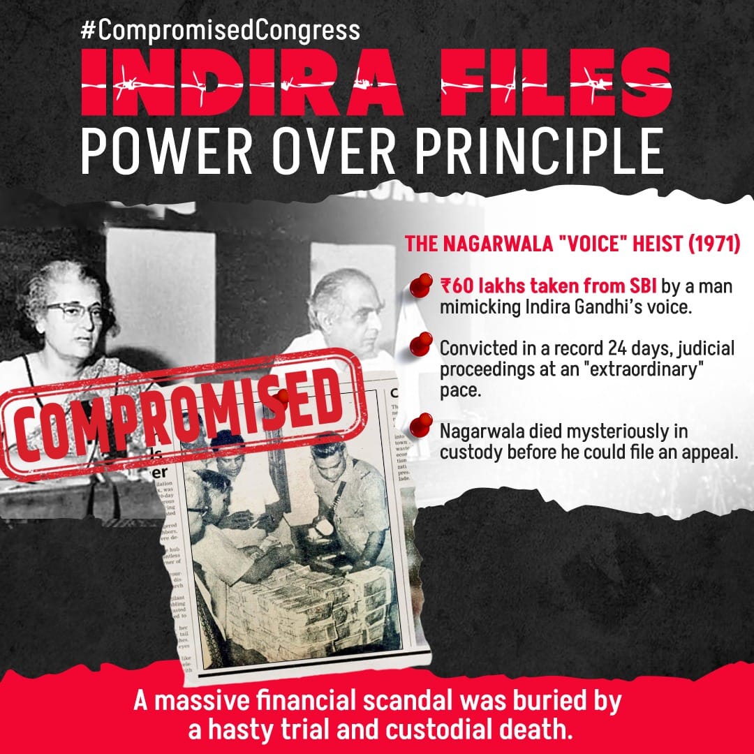 Nehru’s government resorted to paying for silence when a woman was wronged by a minister, proving scandals were routinely swept under the carpet.
#CompromisedCongress