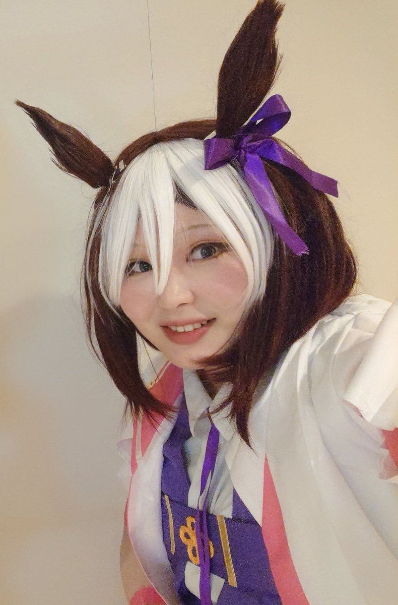 #ウマ娘5周年 #ウマ娘になってしまいました  

まだコス写真全身ないけどウマ娘大好きー！ありがとう5周年！